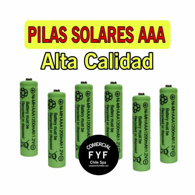 Pilas solares Recargables de Calidad y larga duración