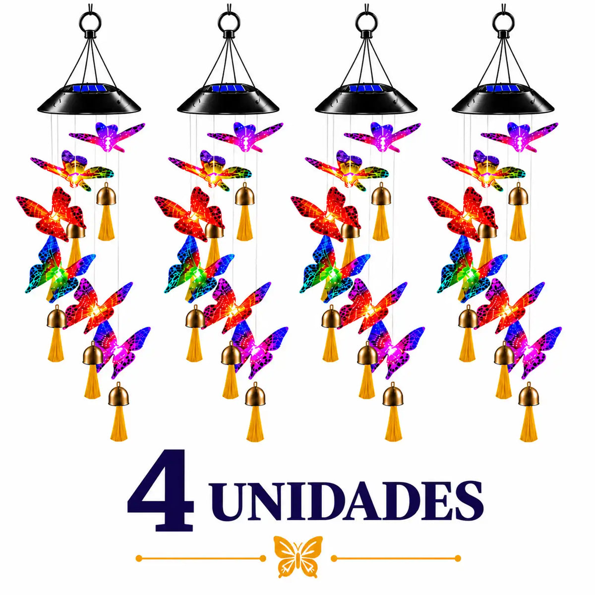 Mariposas Solares para Jardín | Colgante LED Regalo Mujer