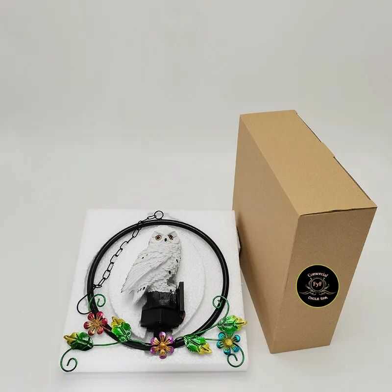 Regalo Especial Buho blanco para Decorar Terrazas y jardin