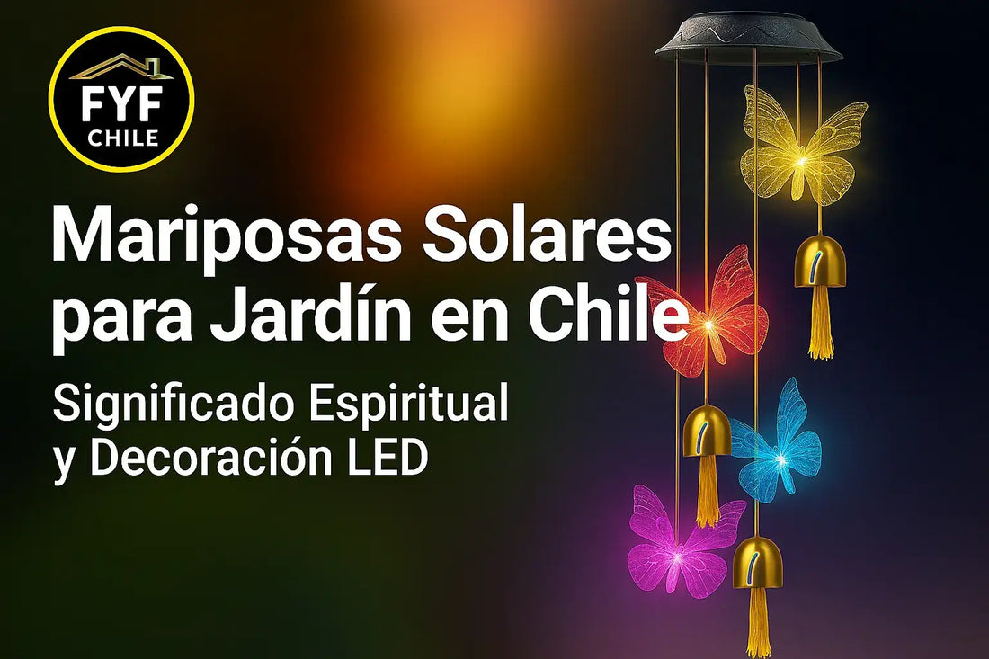 Mariposas solares para jardín con luces LED multicolor
