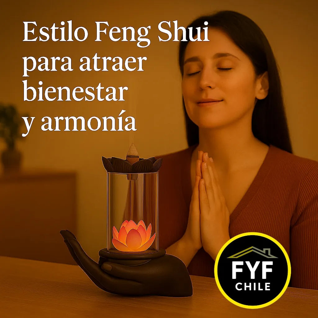 Mujer conectando con la armonía espiritual del incienso, regalo Feng Shui
