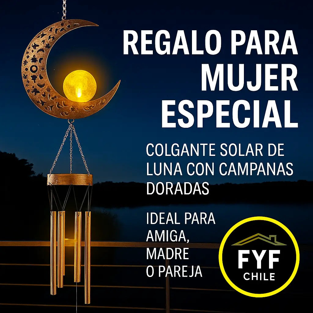Regalo para el Día de la Madre, Navidad o cumpleaños – colgante solar luna decorativa