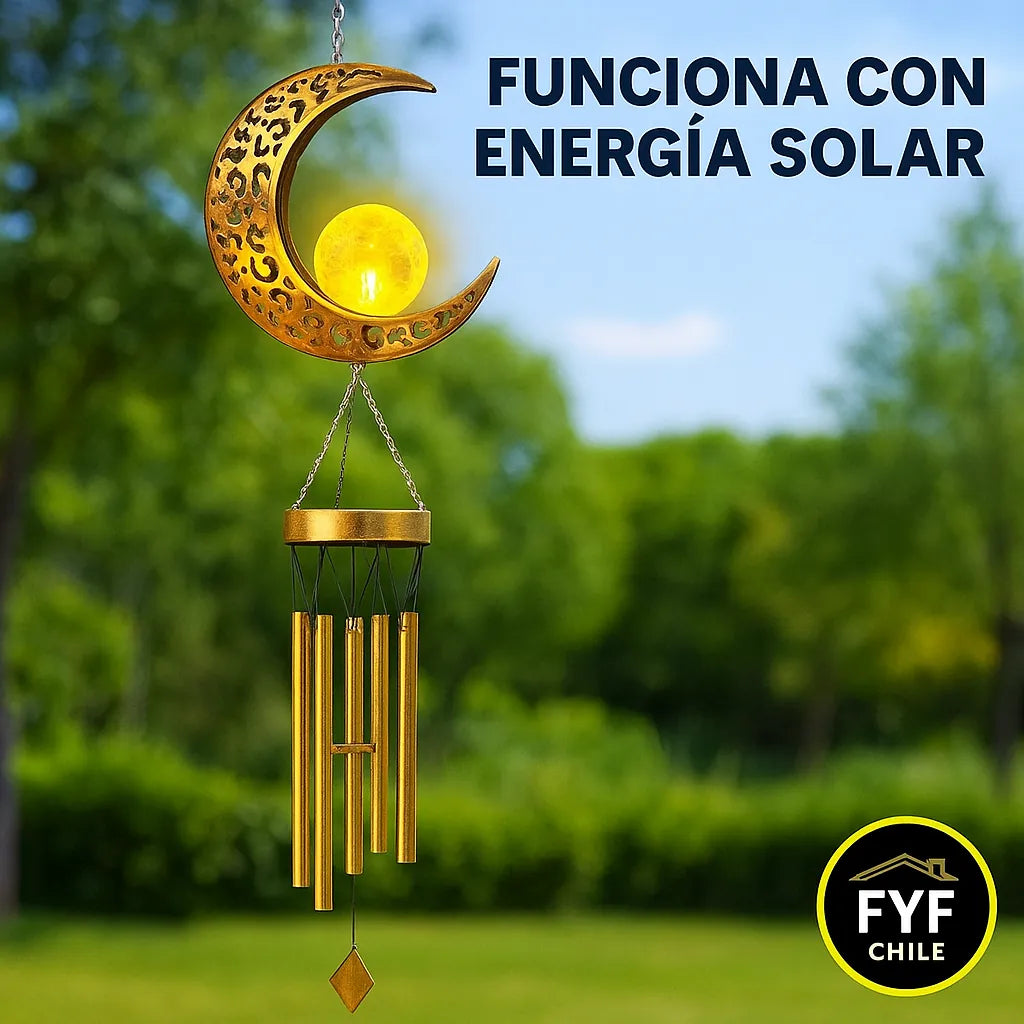 Campanas doradas sonando con el viento – decoración emocional y armónica para regalar