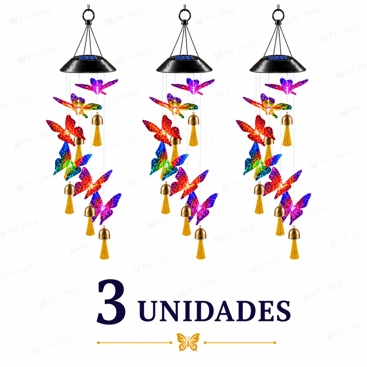 Mariposas Solares para Jardín | Colgante LED Regalo Mujer