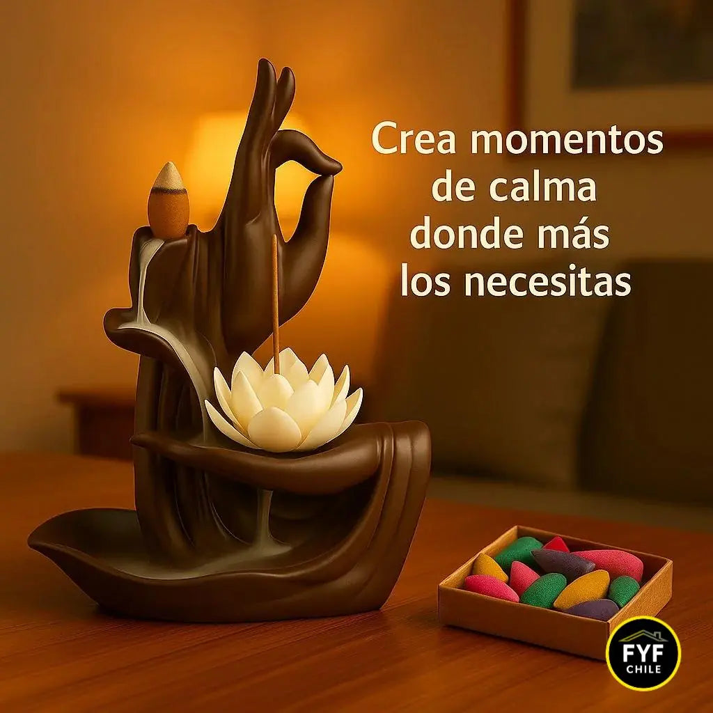 Conos de incienso backflow surtidos para aromaterapia y relajación.