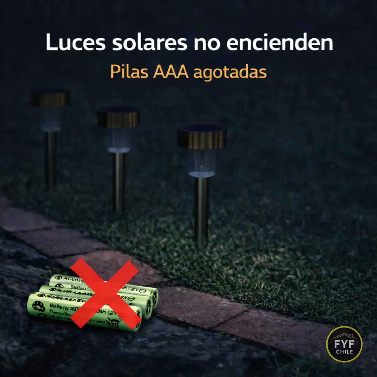 Pilas solares AAA recargables para recuperar adornos solares que ya no encienden