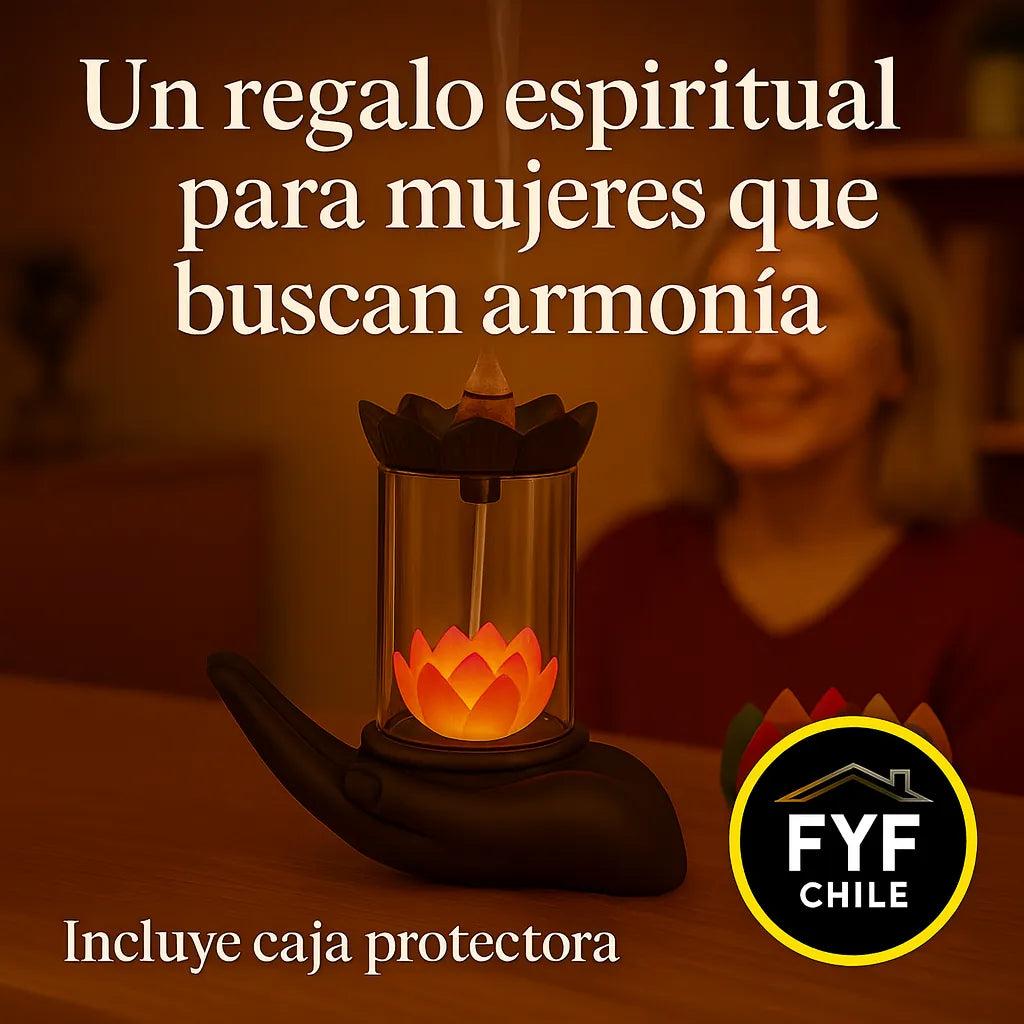 Regalo espiritual femenino con símbolos de paz, armonía y propósito