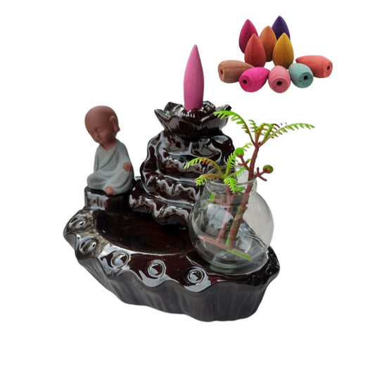 Porta Incienso Cascada Zen con Buda – Regalo Unisex para Relajación Total